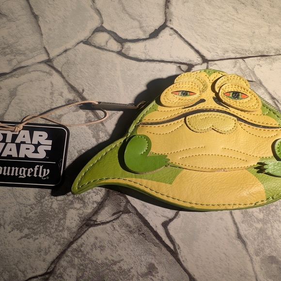 Rare Loungefly Star Wars Jabba the Hutt Coin Purse - Picture 1 of 4